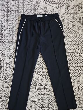 Vince Navy Wool Striped Dress Pants Size Small